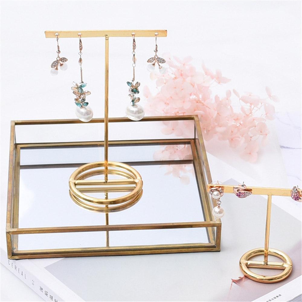 Gold Jewelry Earings Stand - Nordic Side - 