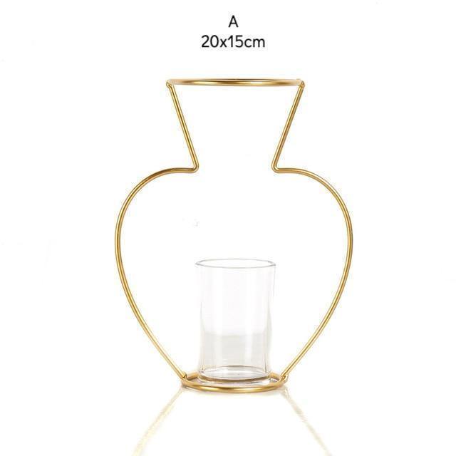 Golden Iron Vases - Nordic Side - 