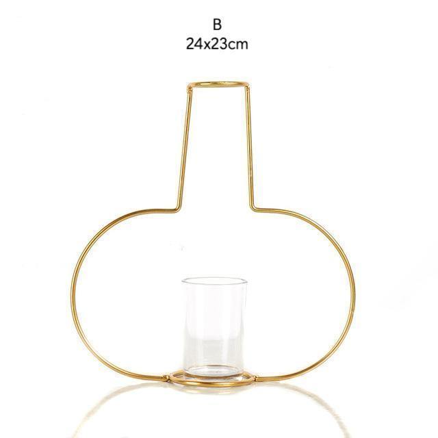 Golden Iron Vases - Nordic Side - 