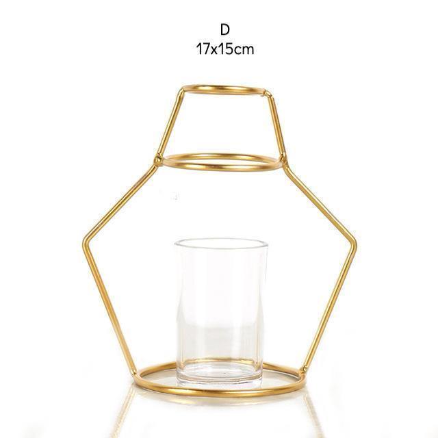 Golden Iron Vases - Nordic Side - 