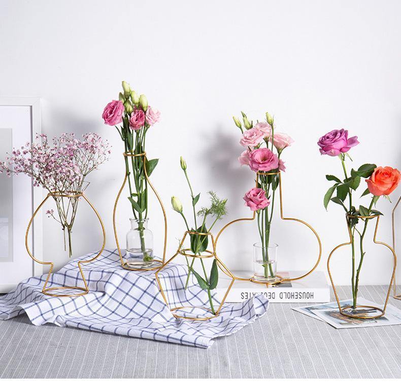 Golden Iron Vases - Nordic Side - 