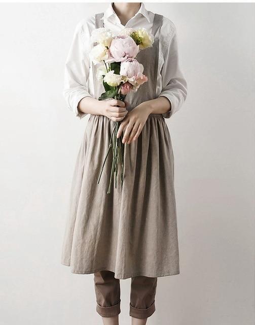 Washed Cotton Apron - Nordic Side - 