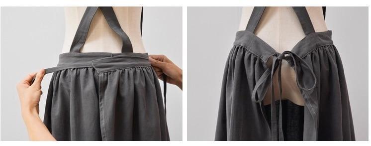 Washed Cotton Apron - Nordic Side - 