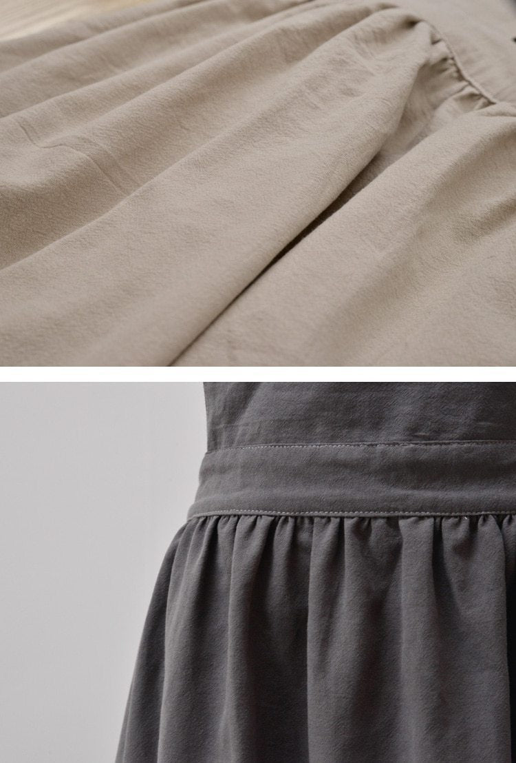 Washed Cotton Apron - Nordic Side - 