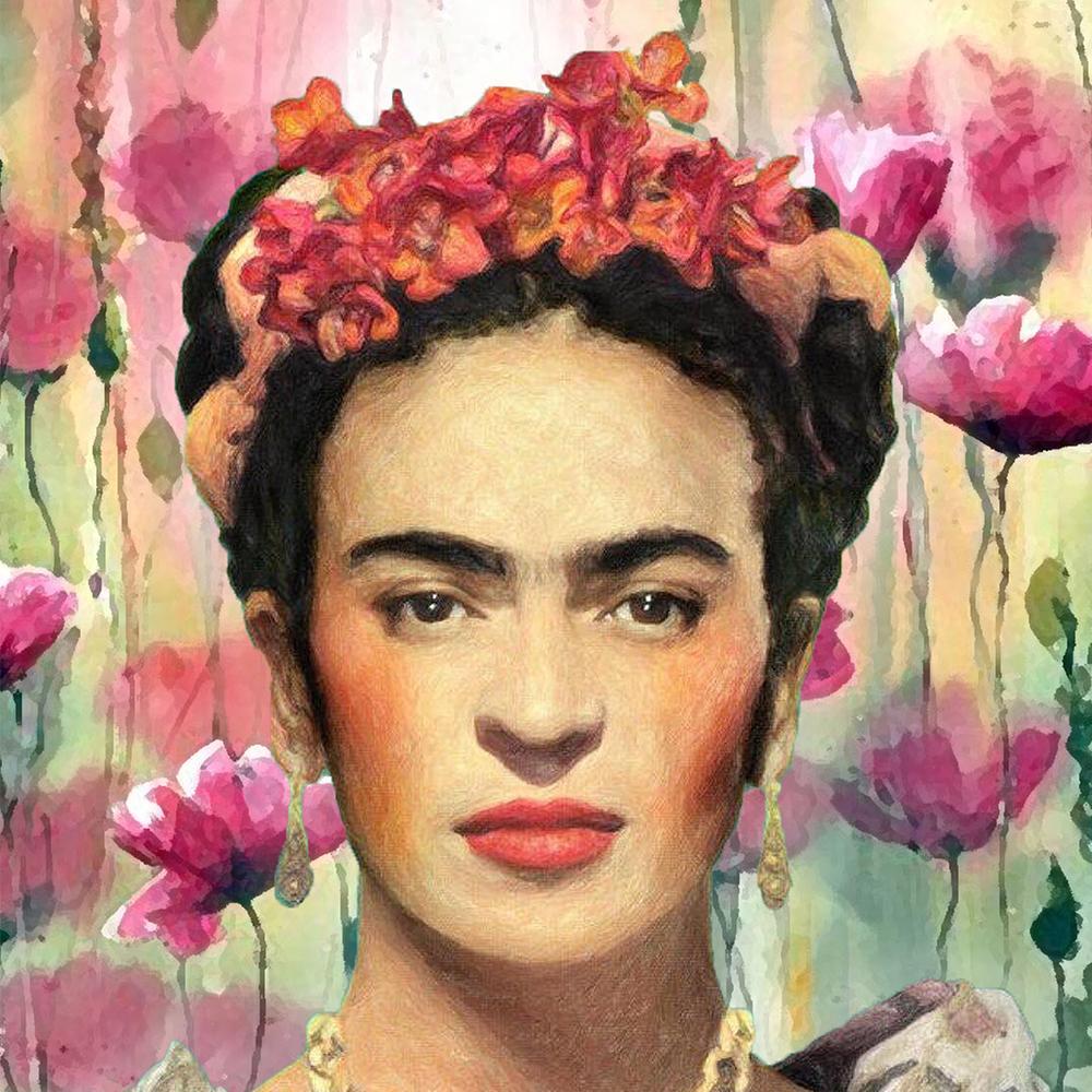 Watercolour Portrait of Frida - Nordic Side - 