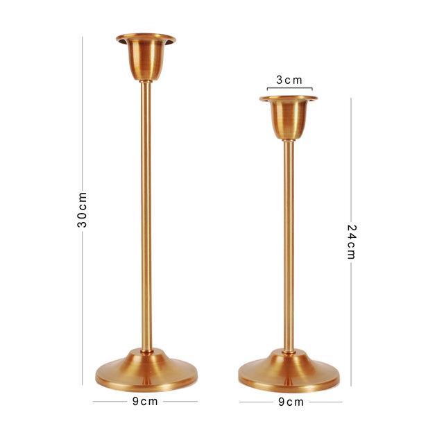 Set of 2 Modern Bronze Candleholder - Nordic Side - 