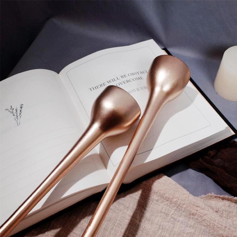 Set of 3 Metallic & Modern Resin Candleholder - Nordic Side - 