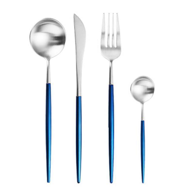 Metal Cutlery (4Pieces Set, 13 Colors) - Nordic Side - 