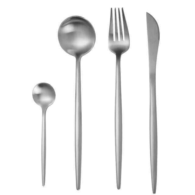 Metal Cutlery (4Pieces Set, 13 Colors) - Nordic Side - 