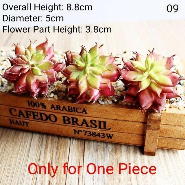 Red Artificial Succulent - Nordic Side - 