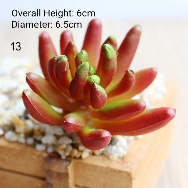 Red Artificial Succulent - Nordic Side - 