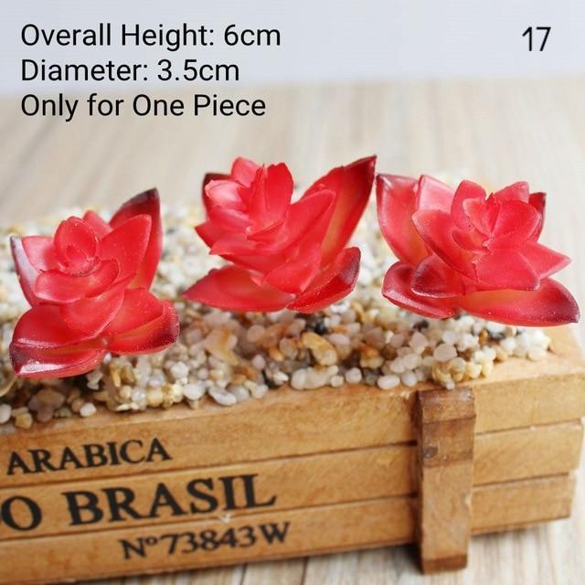 Red Artificial Succulent - Nordic Side - 
