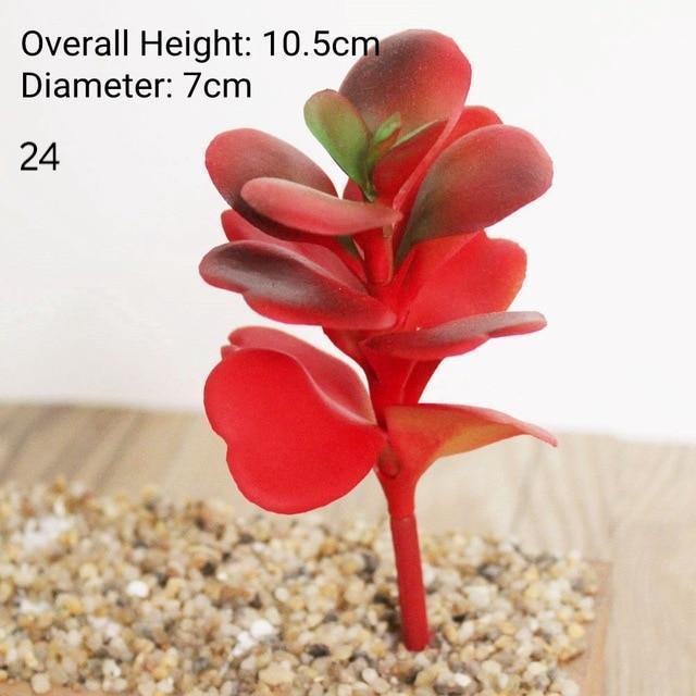 Red Artificial Succulent - Nordic Side - 