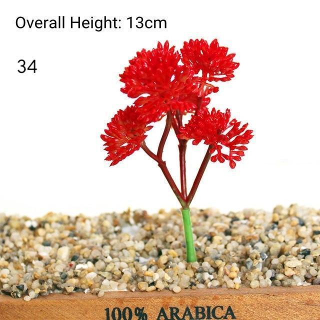 Red Artificial Succulent - Nordic Side - 