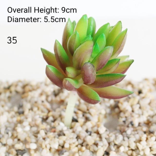Red Artificial Succulent - Nordic Side - 