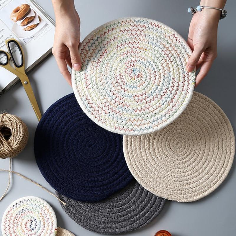 Round Weave Table Mat - Nordic Side - 