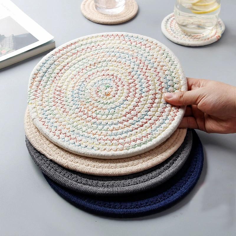Round Weave Table Mat - Nordic Side - 
