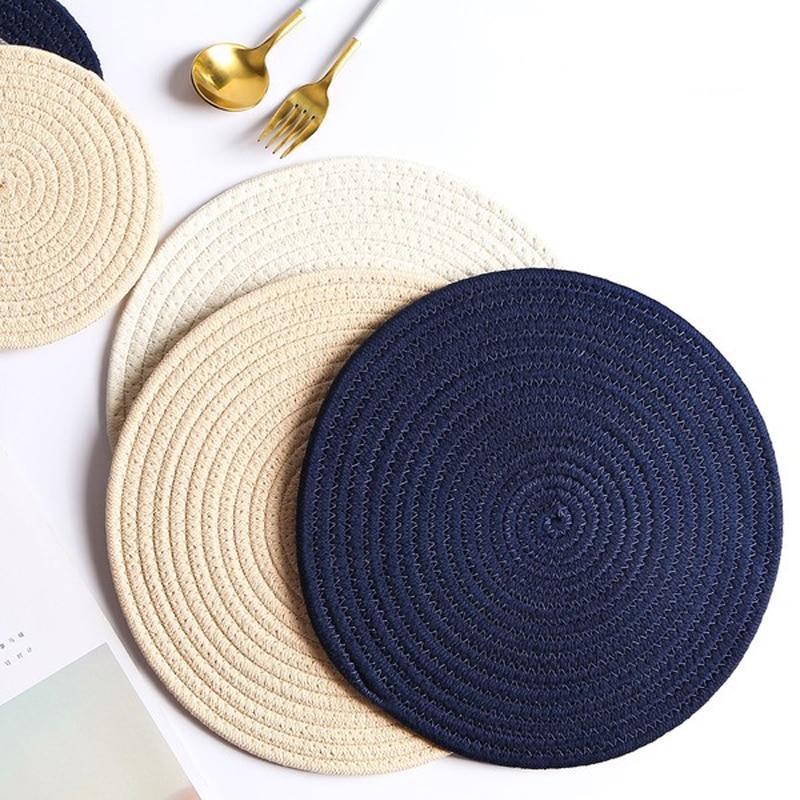 Round Weave Table Mat - Nordic Side - 