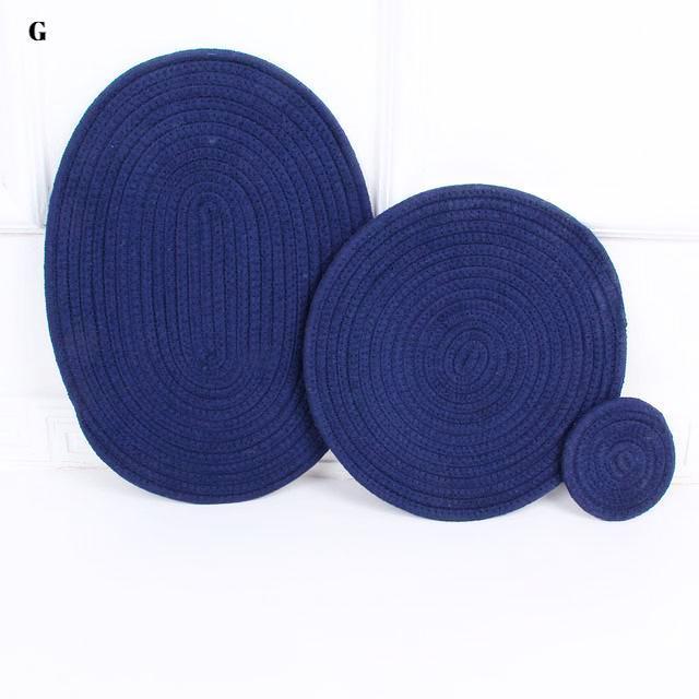 Round Weave Table Mat - Nordic Side - 