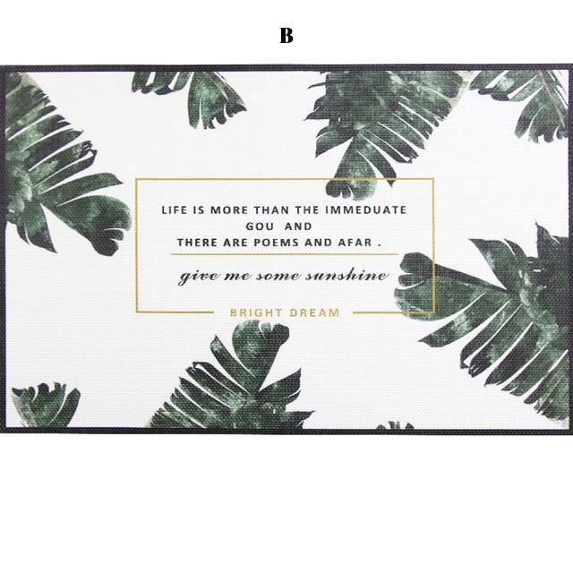 Plant Print Table Mat - Nordic Side - 