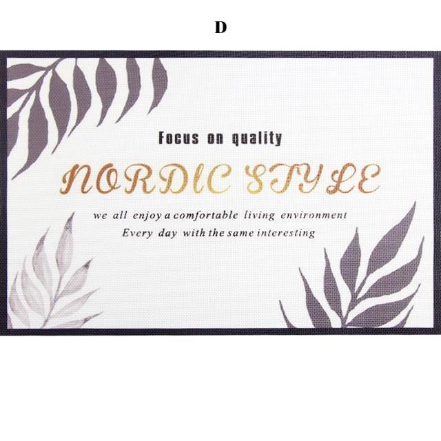 Plant Print Table Mat - Nordic Side - 
