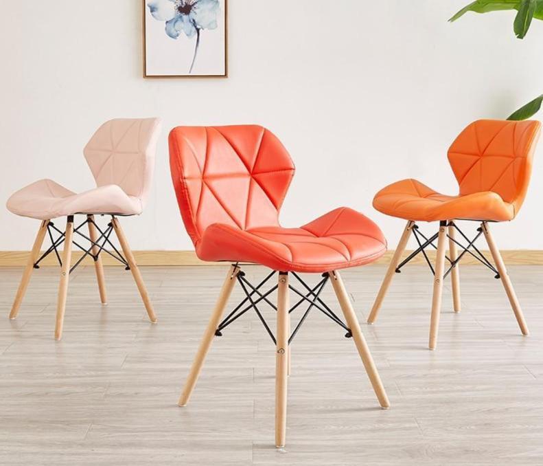 Kahlo - Geometric Pattern Minimalist Chair - Nordic Side - 07-04, feed-cl0-over-80-dollars