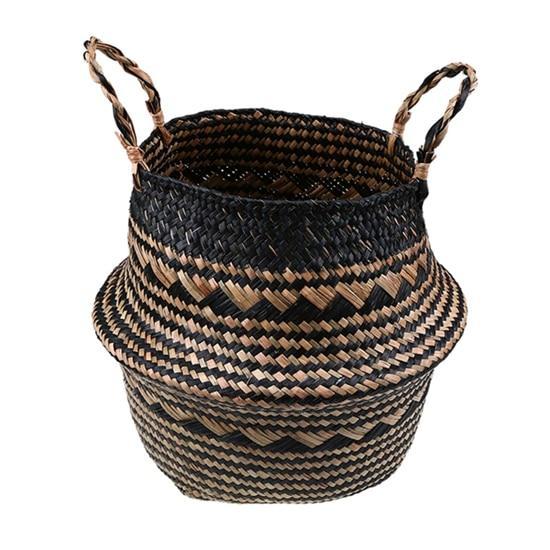 Woven Rattan Basket - Nordic Side - 