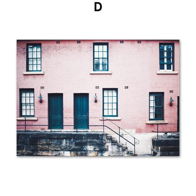 Pink Streets Wall Art - Nordic Side - 