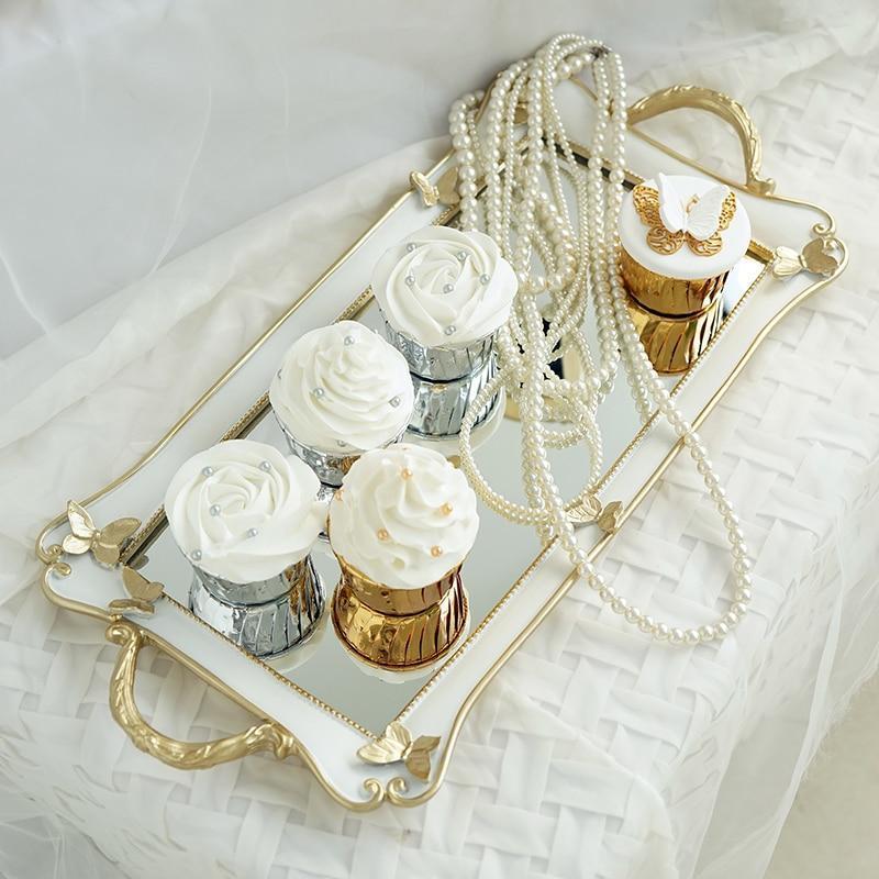 Vintage Resin Gold Trays - Nordic Side - 