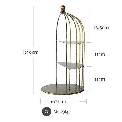 Vintage Resin Gold Trays - Nordic Side - 