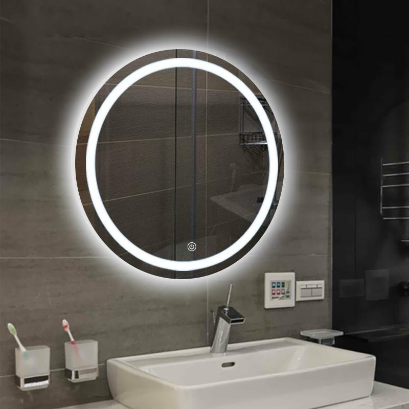Rosetta - LED Light Frame Round Mirror - Nordic Side - 07-08, bathroom-collection, best-selling-lights, feed-cl0-over-80-dollars, modern-lighting