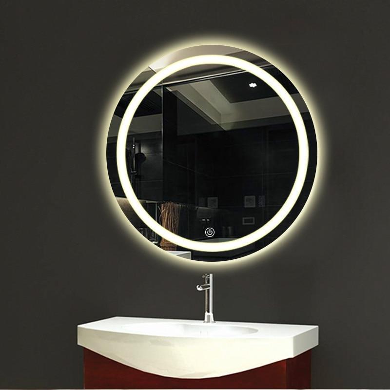 Rosetta - LED Light Frame Round Mirror - Nordic Side - 07-08, bathroom-collection, best-selling-lights, feed-cl0-over-80-dollars, modern-lighting