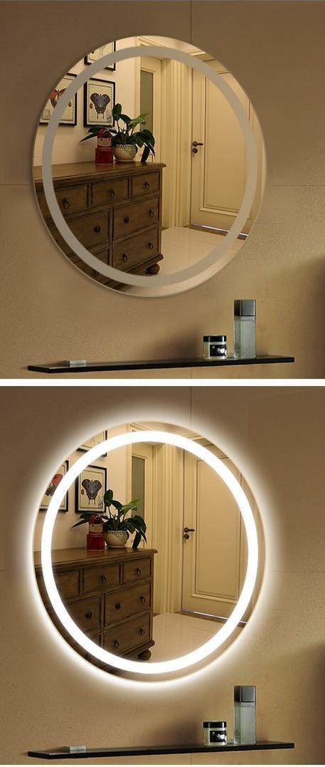 Rosetta - LED Light Frame Round Mirror - Nordic Side - 07-08, bathroom-collection, best-selling-lights, feed-cl0-over-80-dollars, modern-lighting