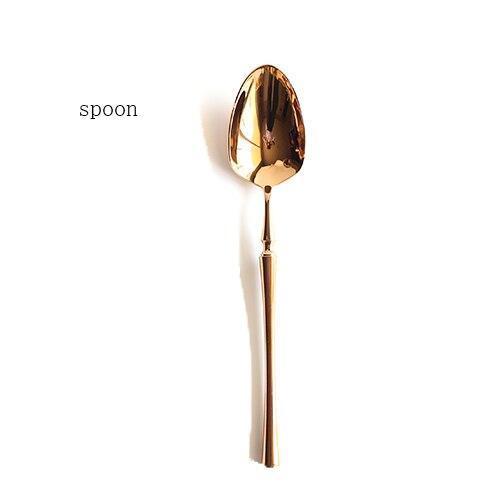 Antique Mirror Rose Gold Cutlery - Nordic Side - 