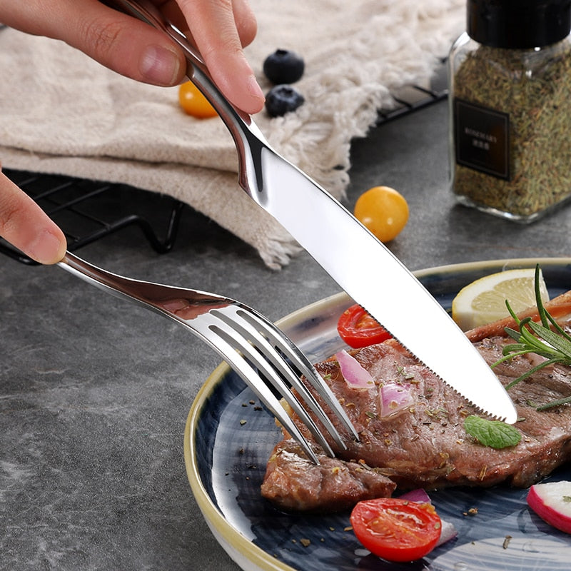 Jet Silver Cutlery Set