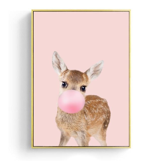 Animals In Pink Room - Nordic Side - 