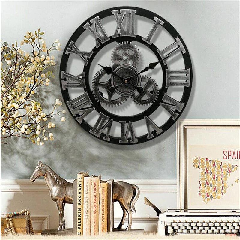 Fabrizio Distressed Farmhouse Wall Clock