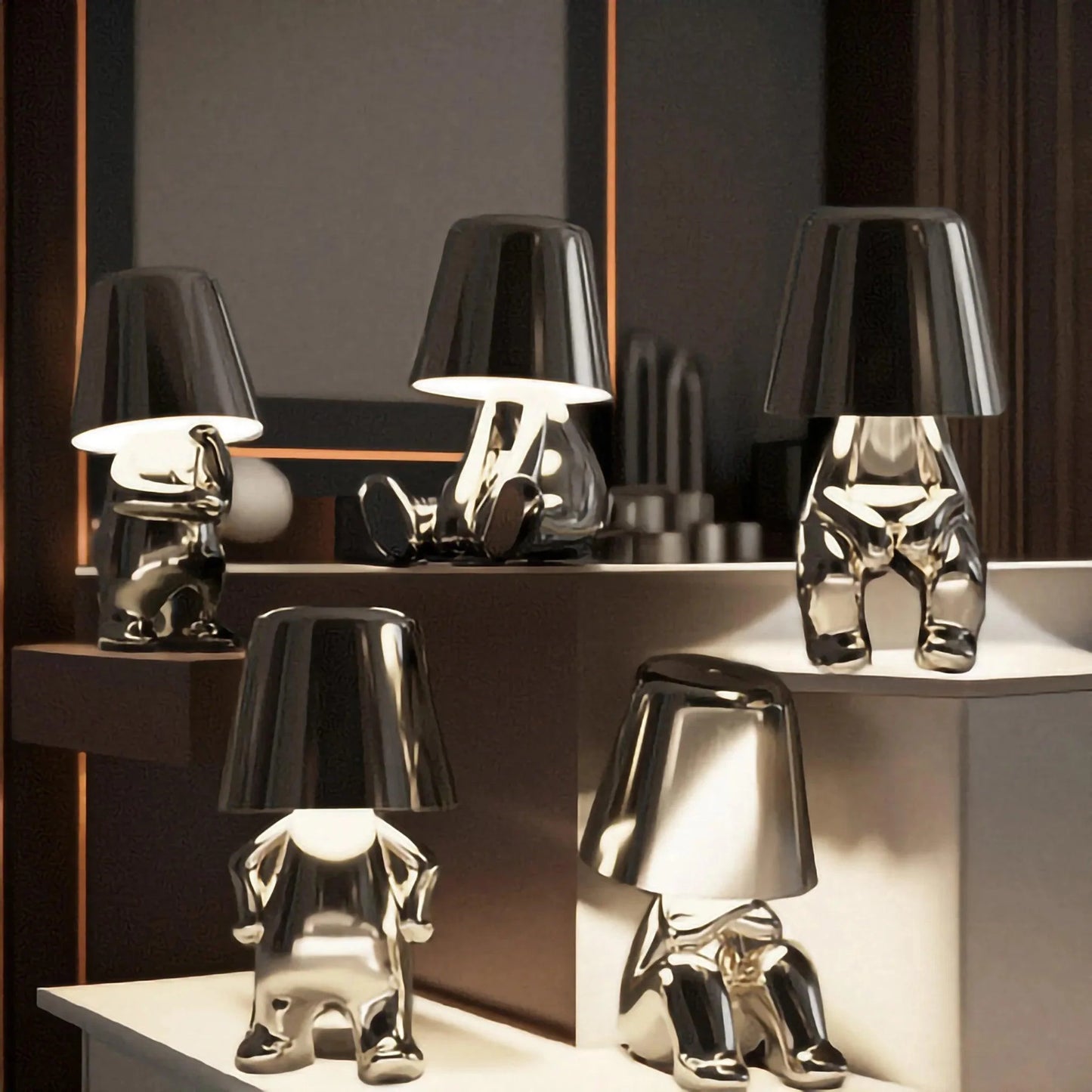 Silver Thinkers - Lamp Collection