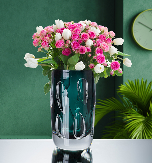 The Veda Collection Vase - Small, Green