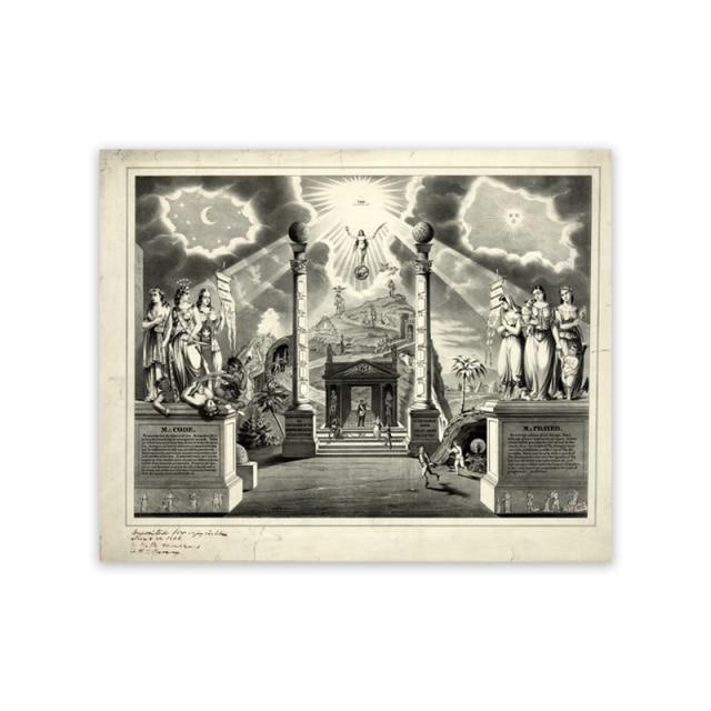 Freemason Chart Vintage Poster