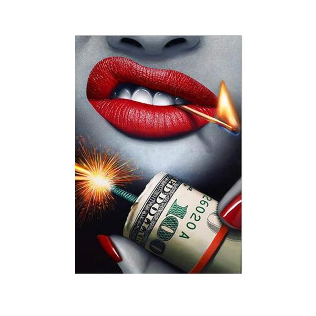 Bold Lip Canvas Print