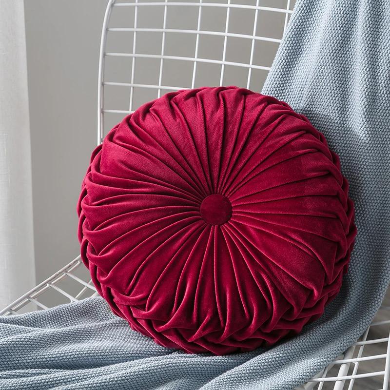 Round Exotic Velvet Round Cushion