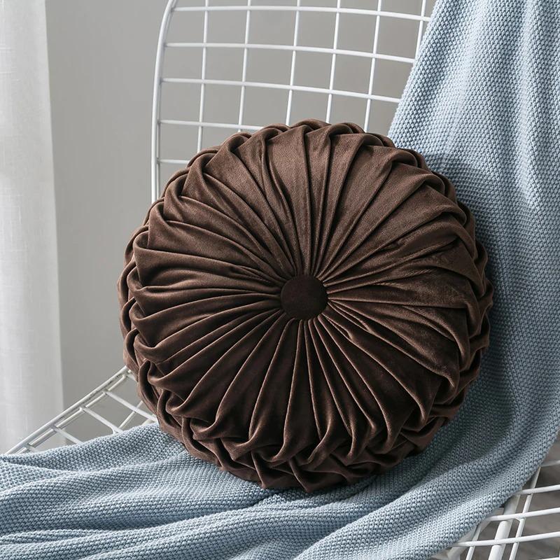 Round Exotic Velvet Round Cushion