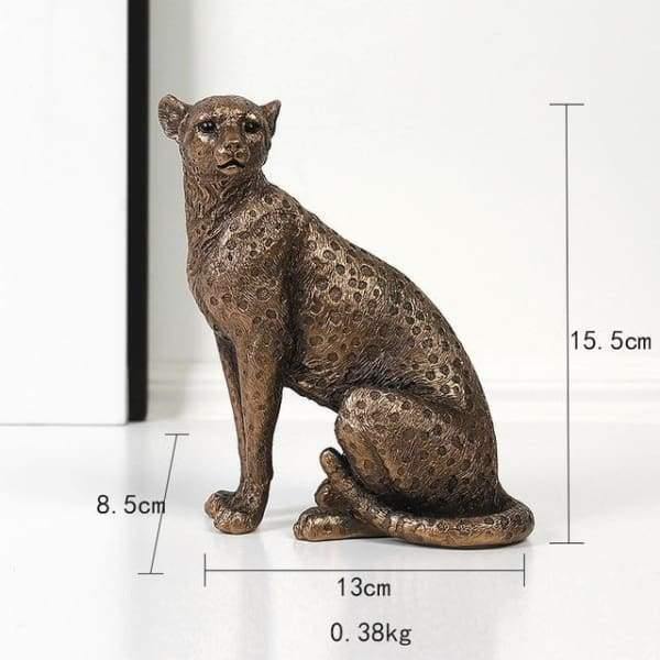 Vintage Leopard Figurine - Nordic Side - Figurine, Statue