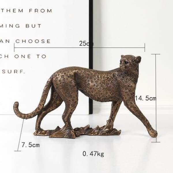 Vintage Leopard Figurine - Nordic Side - Figurine, Statue